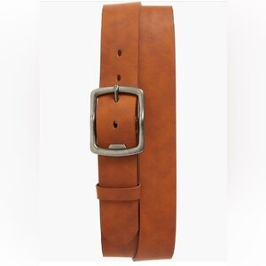 NWT Open Edit Tan Leather Belt with Bottle Opener Buckle